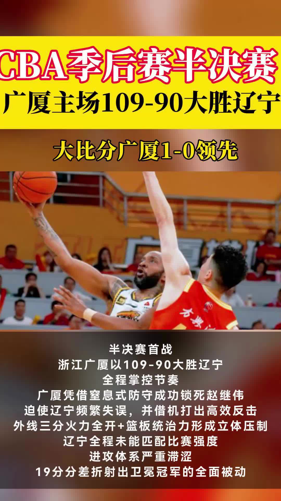 辽宁队客场全面压制取得大胜！